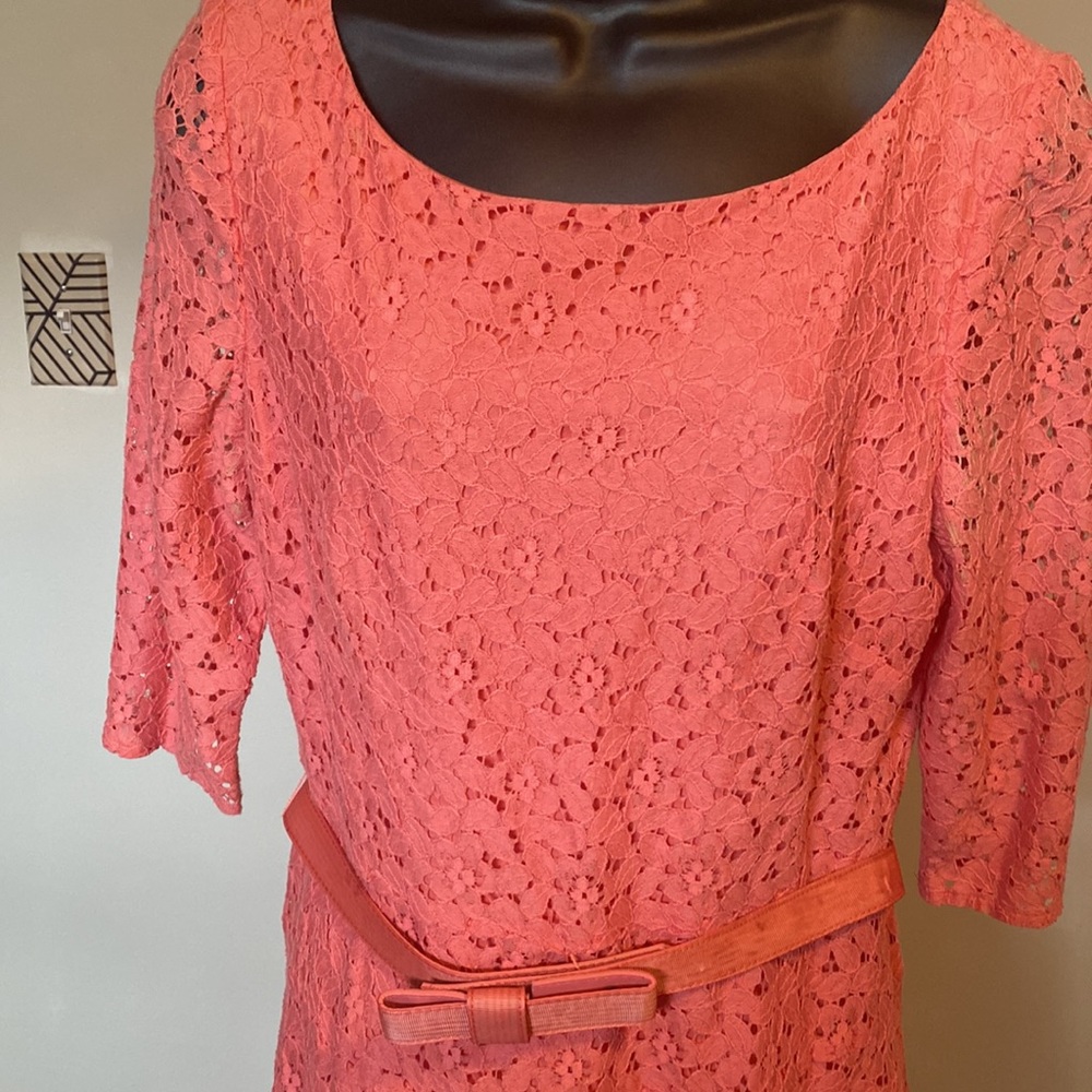 PRE-OWNED JESSICA H CORAL LACE DRESS - Picture 3 of 16